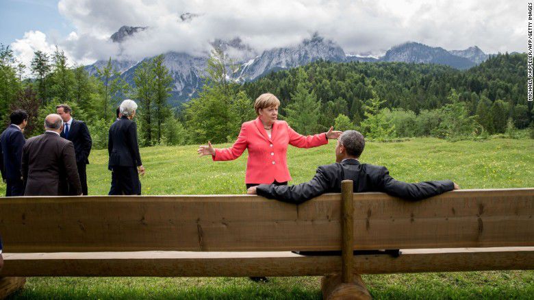 Poza zilei: Merkel și Obama discută despre Parcul de la Valea Morilor