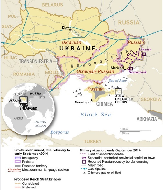 National Geographic опубликовал "карту Новороссии"