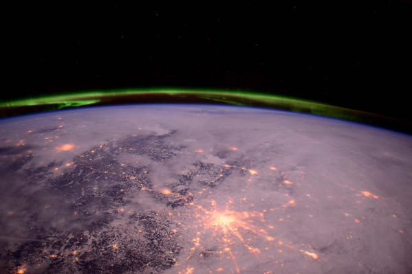 Астронавта NASA восхитил вид ночной Москвы из космоса