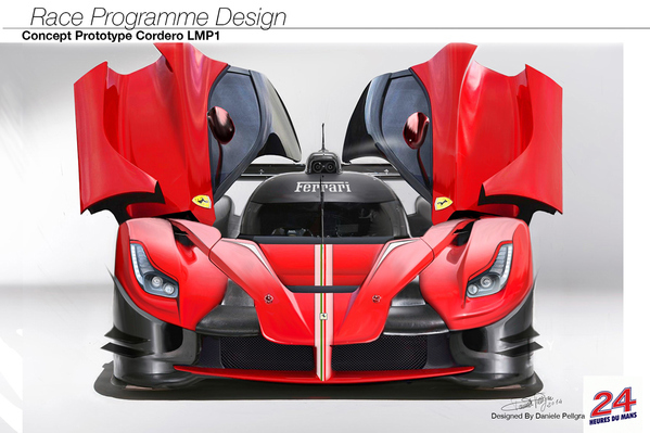 Ferrari LMP1 e un concept superb gândit