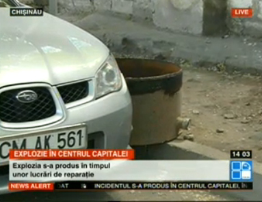 Explozie în centrul Chişinăului