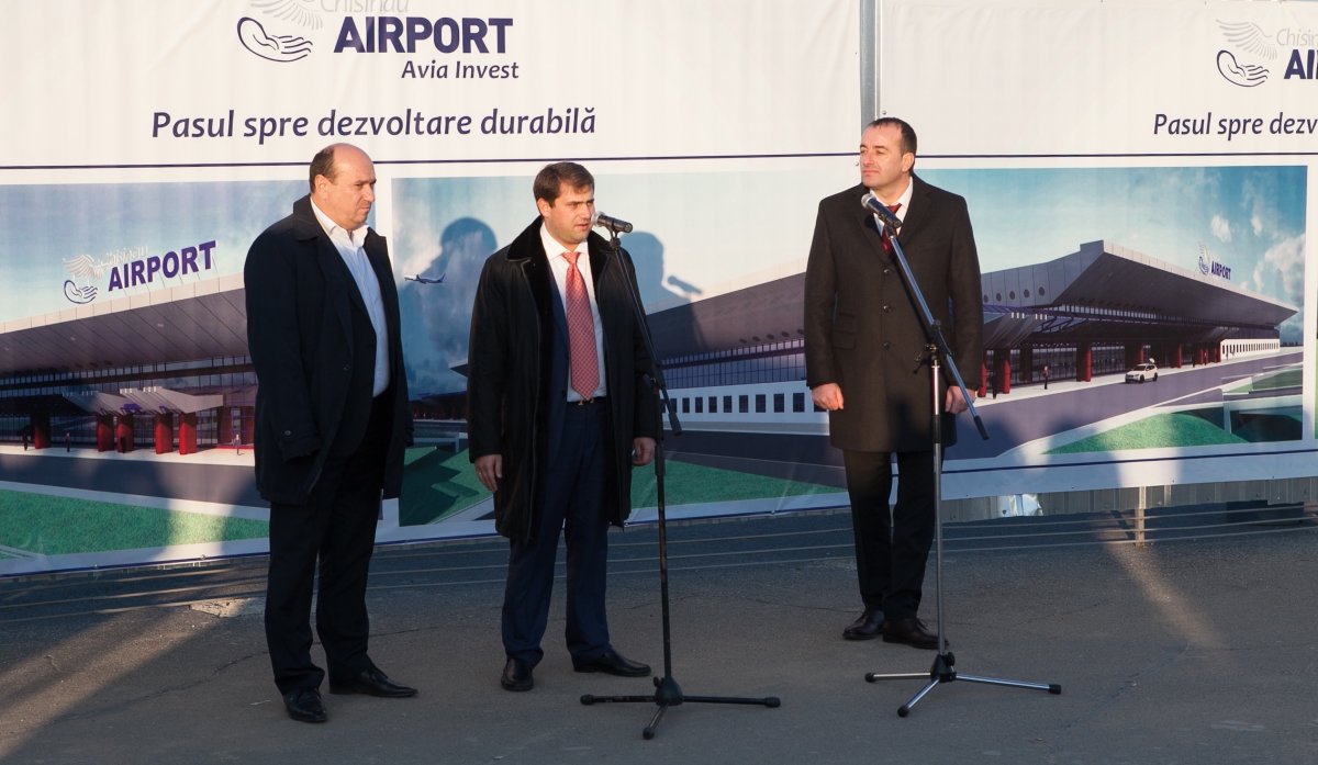 AVIA INVEST a dat startul extinderii şi reconstruirii terminalului Aeroportului Internaţional Chişinău