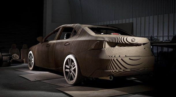 Lexus сделали рабочий седан из картона