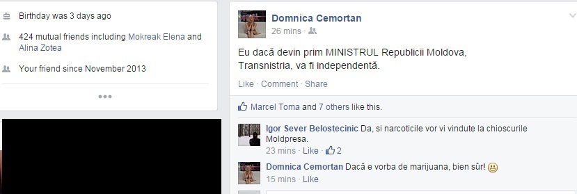 Domnica Cemortan devine prim-ministru?