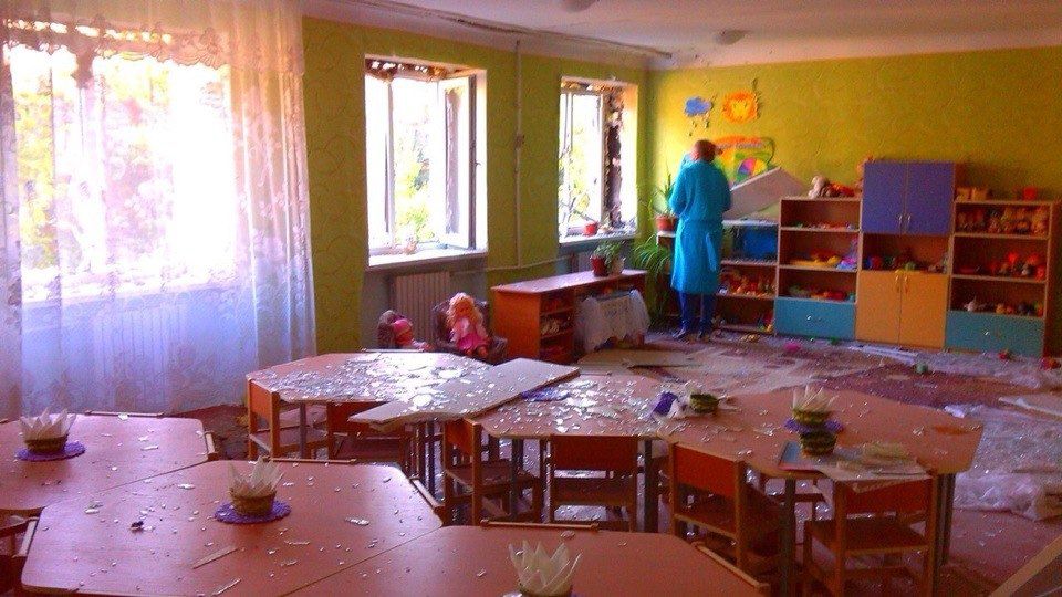 В Донецке обстрелян детсад