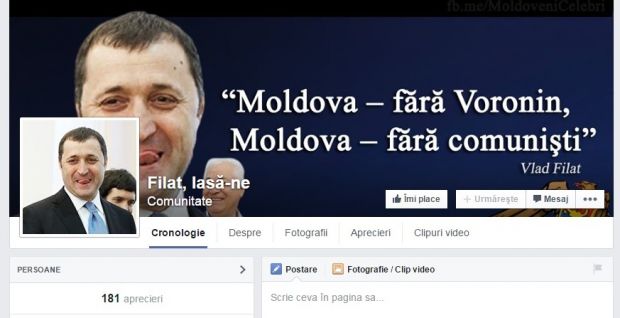 "Filat, lasă-ne" -  Campanie  lansată pe facebook de internauţii moldoveni