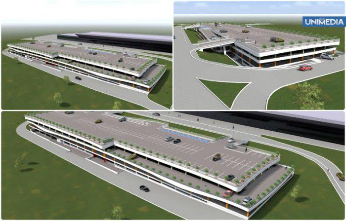 Cum arată parcarea multietajată de la Aeroport