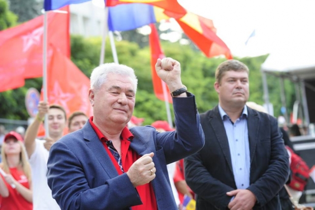 Владимир Воронин принял участие в митинге, организованном Партией социалистов