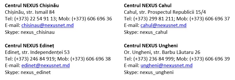 Nexus Moldova – migrează pregătit, revino mulțumit!