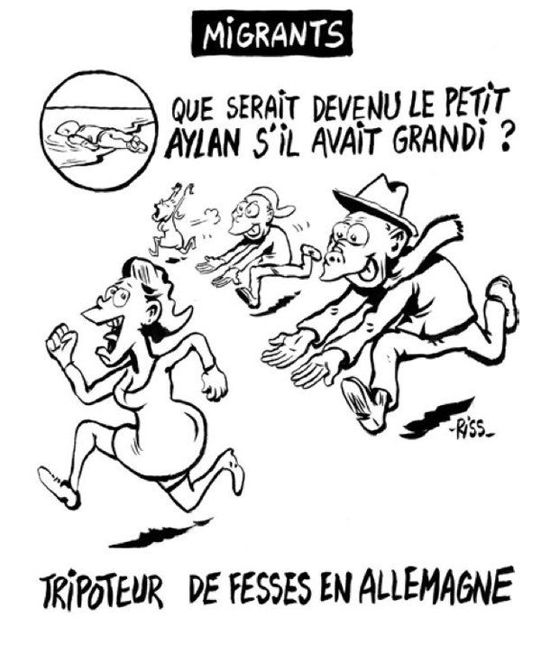 Charlie Hebdo опубликовал карикатуру на нападения на женщин в Кельне