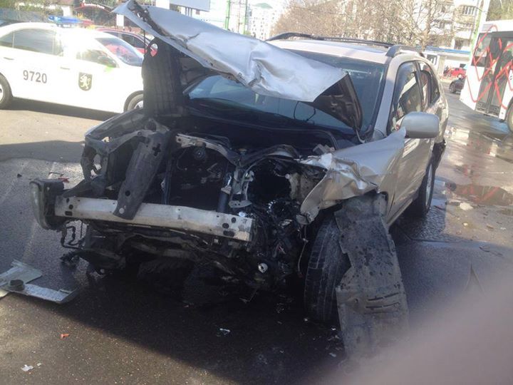 Accident de lux în capitală