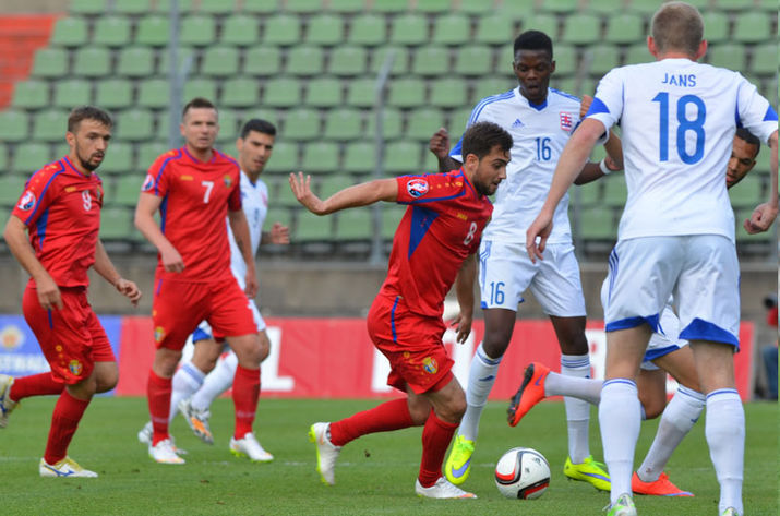 Naționala Moldovei de fotbal nu a putut învinge amatorii din Luxemburg