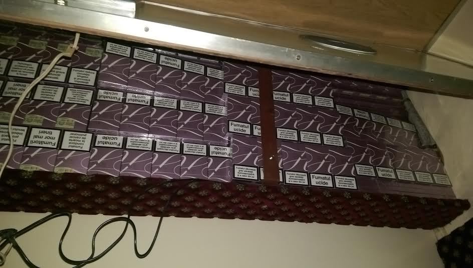 В поезде Кишинев-Бухарест обнаружено более 40 тыс. пачек контрабандных сигарет