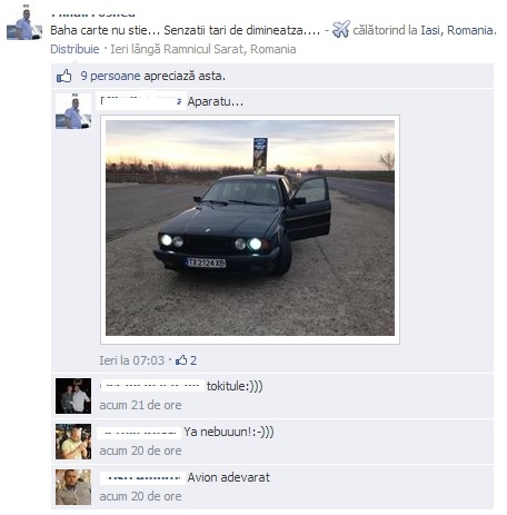 Moldovean s-a filmat mergind pe autostrada cu 215 km/h