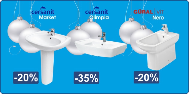 Скидки до 35% на керамическую плитку и сантехнику в сети магазинов LiniaH2O