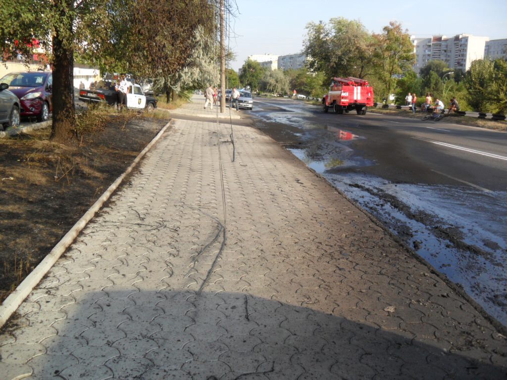 Incendiu la Ciocana: S-a aprins un microbuz