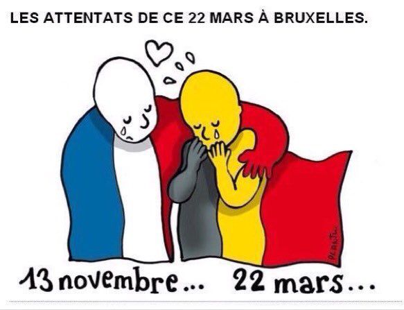 #JeSuisBrussels: интернет-пользователи поддержали жителей Брюсселя