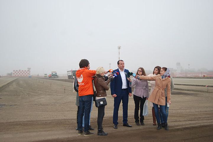В аэропорту Кишинева запущен новый бетонный завод