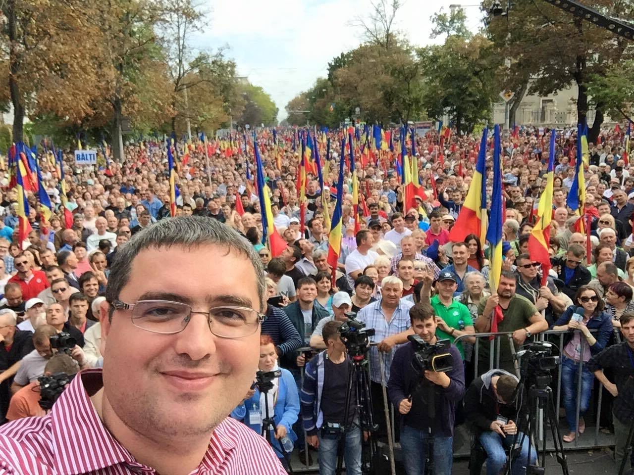 В Кишиневе прошел большой антиправительственный митинг