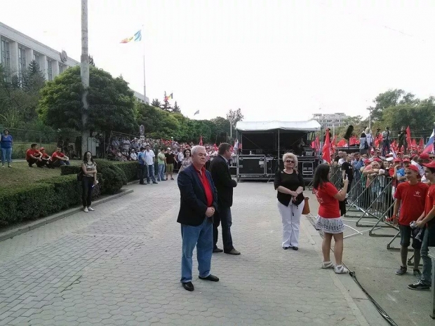 Владимир Воронин принял участие в митинге, организованном Партией социалистов