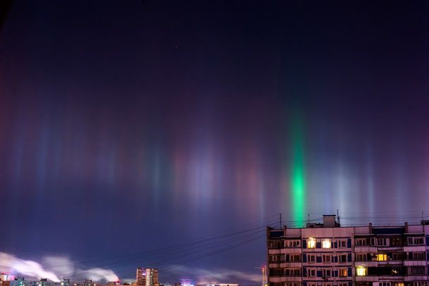 Северное сияние над Россией можно было наблюдать и в Украине