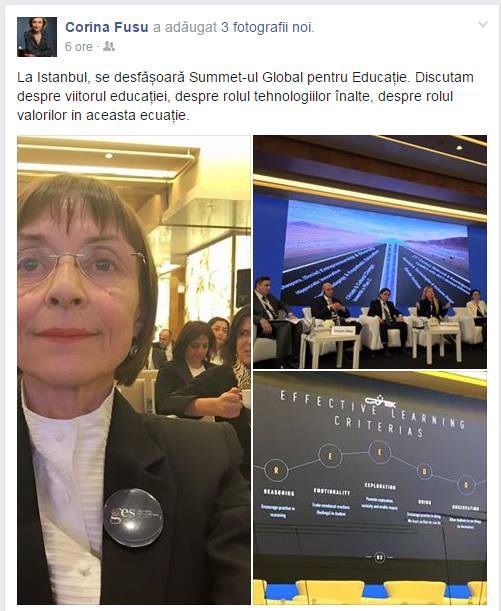 Министр образования Корина Фусу допустила четыре ошибки в посте в соцсети