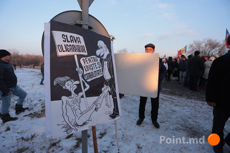 В Кишиневе прошел антиправительственный митинг
