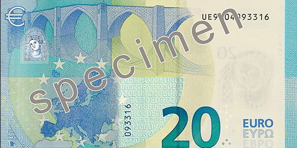 Представлена новая банкнота номиналом в 20 евро