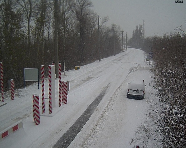 Camioane blocate la Ungheni, din cauza ninsorilor