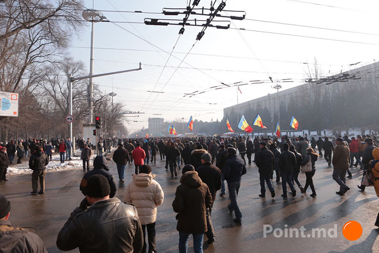 В четверг в Кишиневе продолжаются протесты против назначения правительства