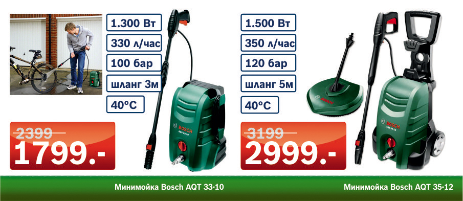 Минимойки Bosch нового поколения