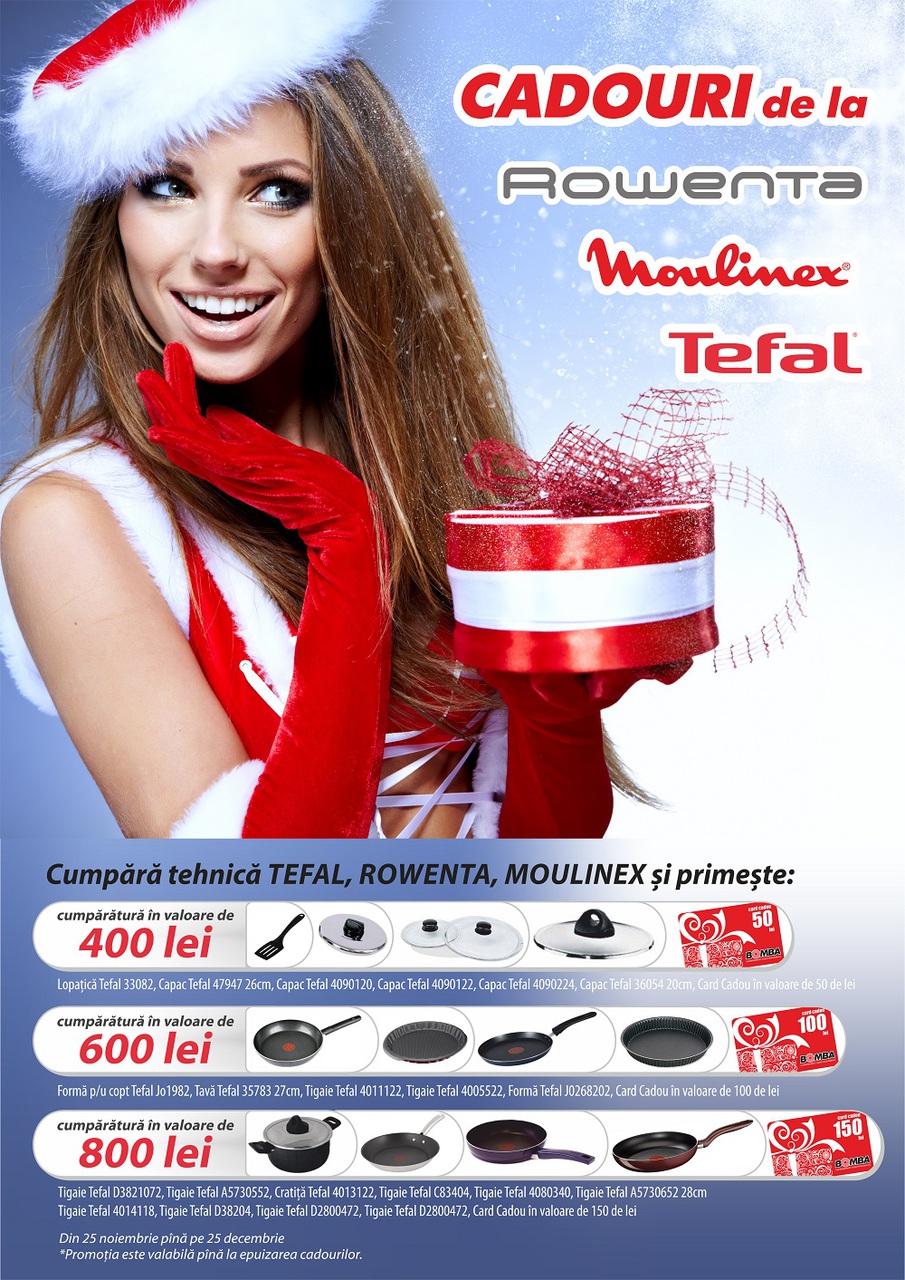 Bomba: Oferte fără precedent de la mărcile Tefal , Rowenta şi Moulinex