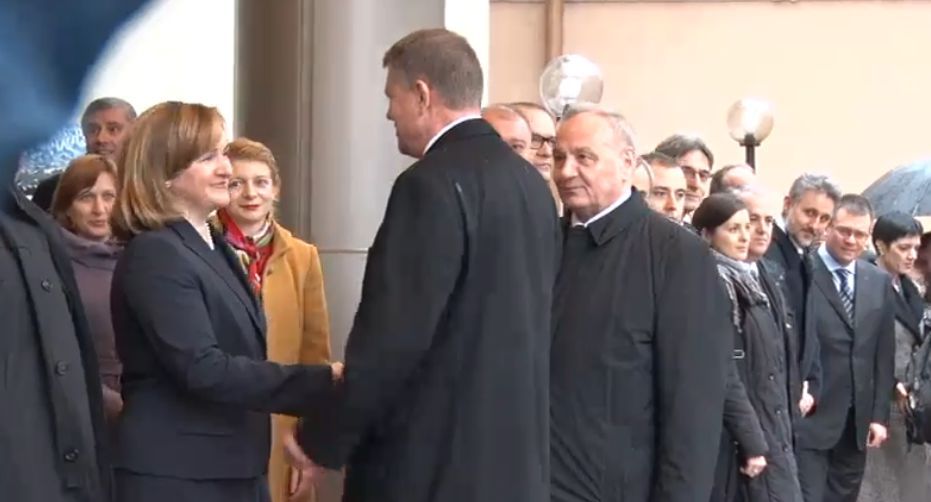 Preşedintele României, Klaus Iohanis, întâmpinat la Chişinău