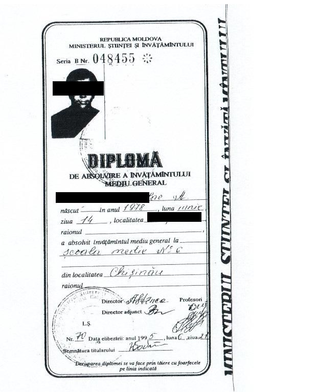 Moldova 24: Диплом об образовании Габурича - фальшивка