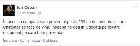 Chirtoacă îi dă în judecată pe Ceban și Greceanîi