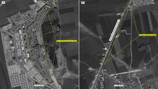 Минобороны опубликовало фотографии бензовозов ИГ на границе Турции и Сирии