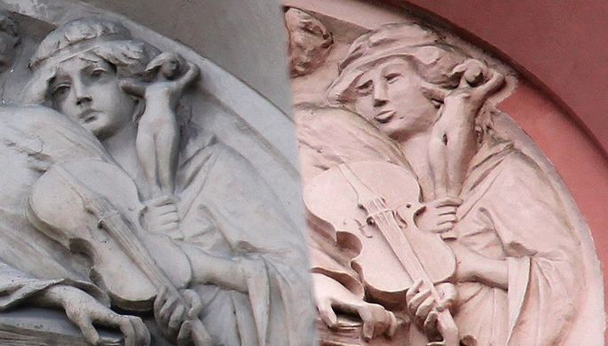 Петербургские градозащитники просят вернуть обезображенной нимфе лицо