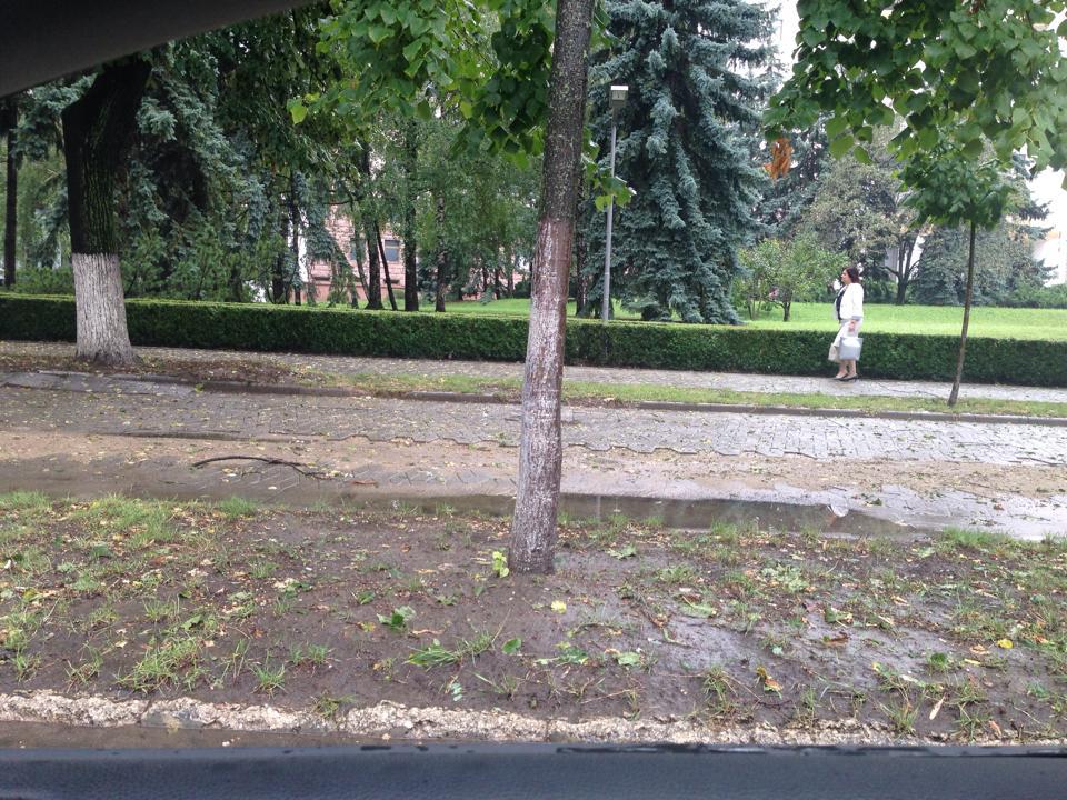 Первая леди Молдовы была замечена во время прогулки после дождя