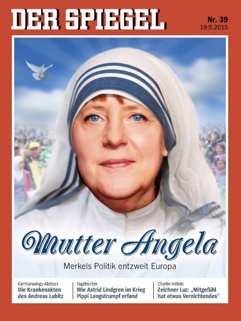 Angela Merkel, comparată cu Maica Tereza pe coperta „Spiegel”