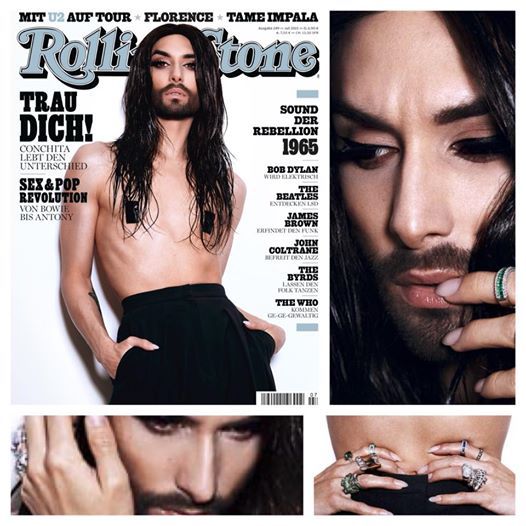 Кончита Вурст снялась топлес для журнала Rolling Stone