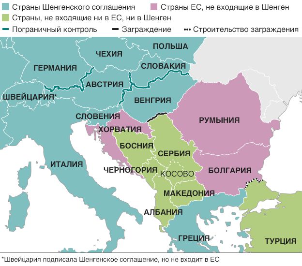 Мигранты пытаются прорваться в Словению