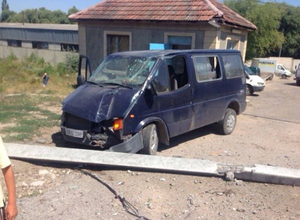 ДТП в Оргееве: микроавтобус врезался в столб