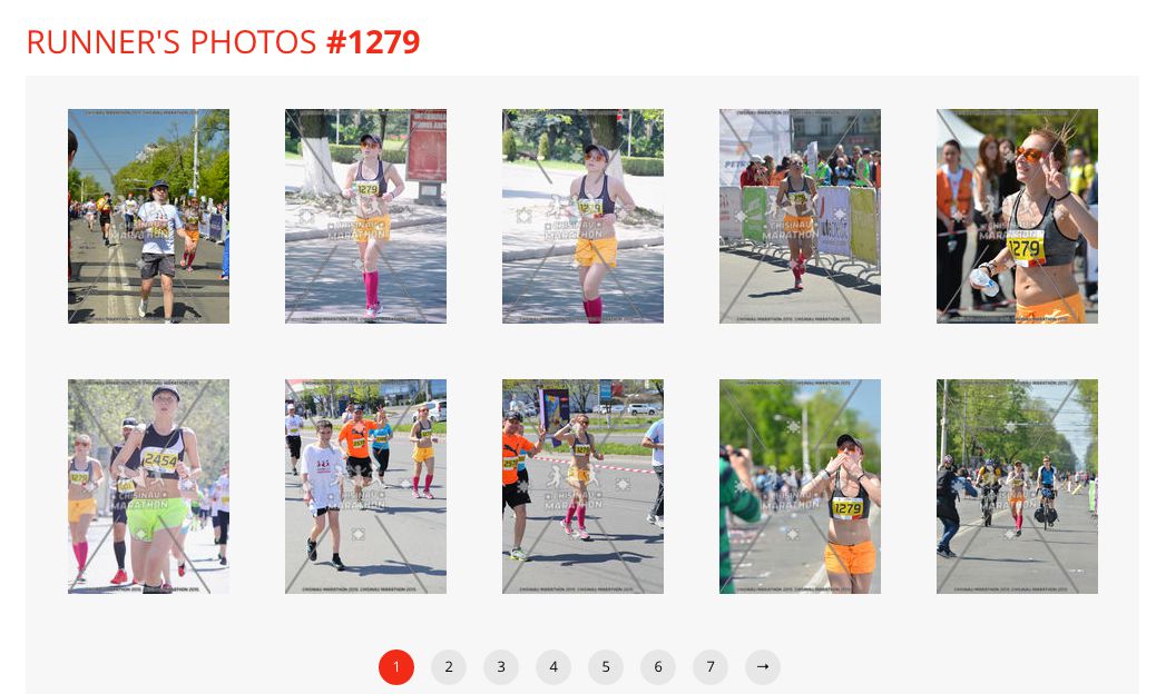 Este accesibil serviciul de achiziţionare a fotografiilor de la maraton
