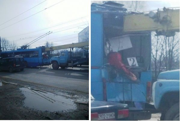 Украинский борец с коррупцией погиб в троллейбусе после того, как в него въехал кран