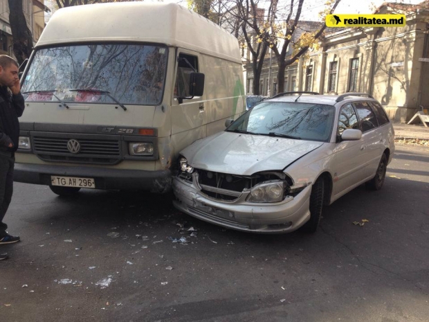 Accident în centrul capitalei!
