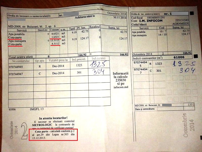 Счета на воду всколыхнули кишиневцев