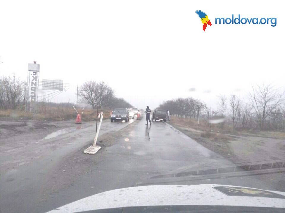 Mașina Bașcanului, implicată în accident la Comrat