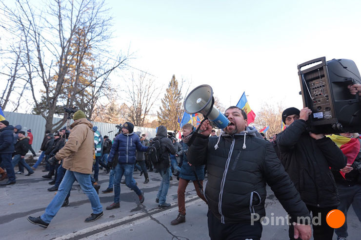 В Кишиневе прошел антиправительственный митинг