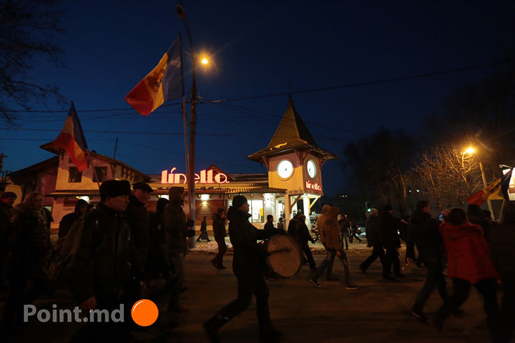 В Кишиневе прошел антиправительственный митинг