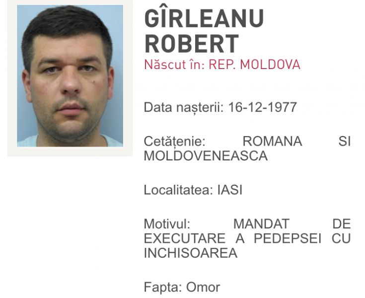 Un interlop din Moldova, prieten cu Pisateli şi stabilit în România, de negăsit după ce şi-a auzit sentinţa